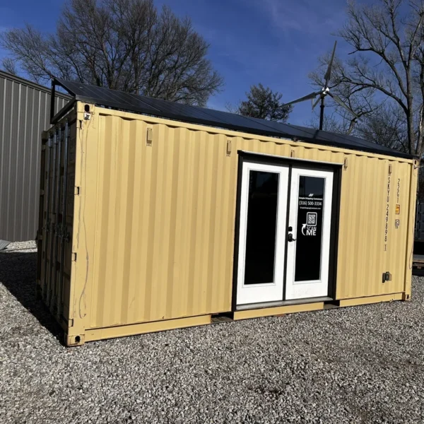 Contenedor de 20 pies Oficina Solar Off Grid